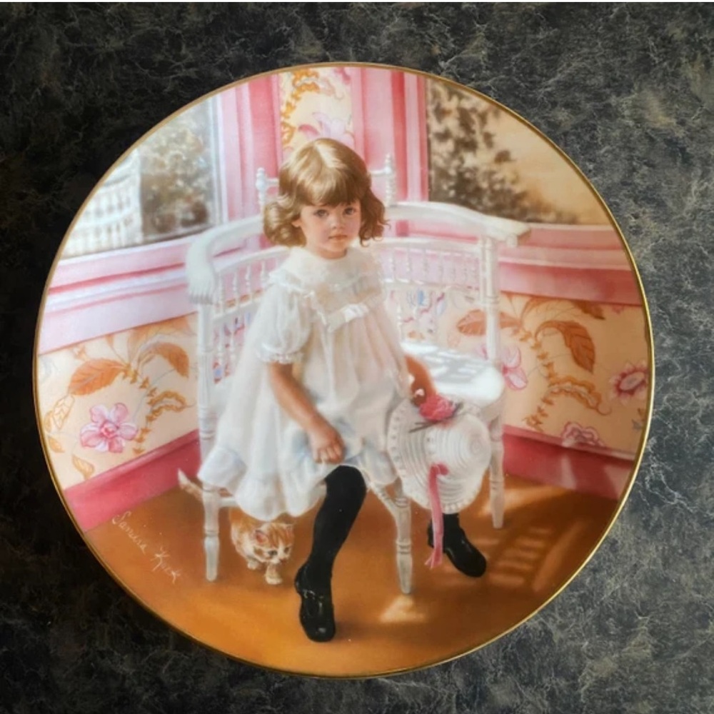 💚5 Easter at Grandma’s - Numbered Collectors Plate by Sandra Kuck -Days Gone by